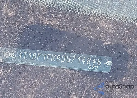 2013 Toyota Camry Se z USA, uszkodzony, nr VIN 4T1BF1FK8DU714846